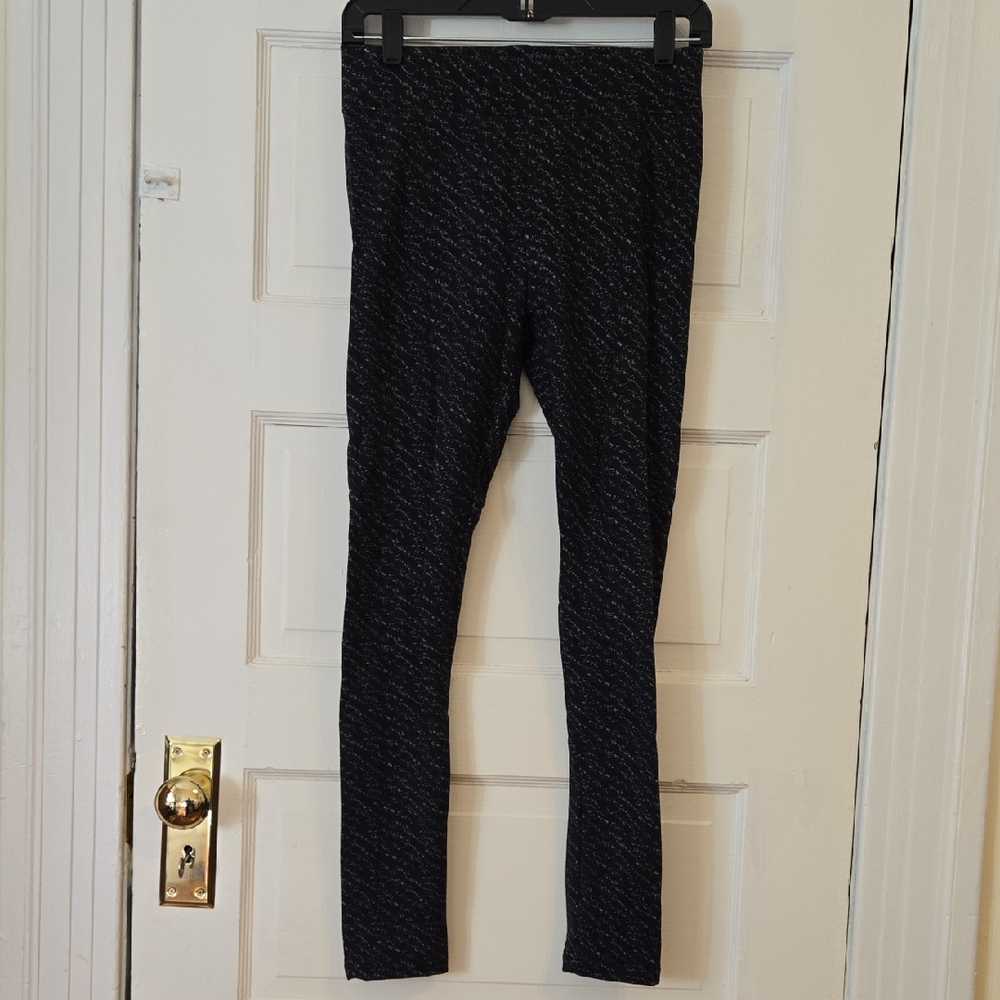 Woolx Black and White Patterned Tights Size Small
